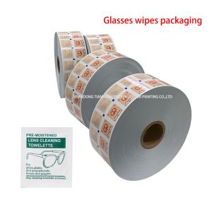 Flexography Printing Logo Custom Automatic Packaging Film Roll Laminated