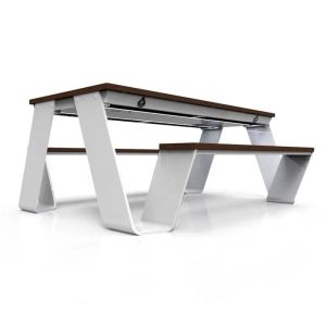 Outdoor Multifunctional Bench Smart Solar Powered Tables And Chairs