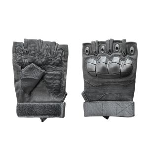 Half-Finger Style Hard Knuckle Gloves for Running and Mountaineering without