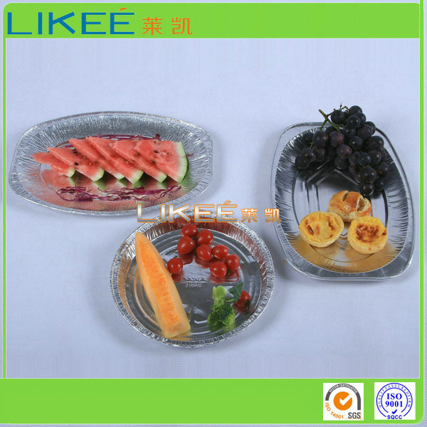 Buy Picnic Oval Aluminum Tray Feezer Safe Oven Safe Strong Barrier at wholesale prices
