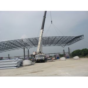 Prefabricated Steel Space Frame Canopy for Toll Stations