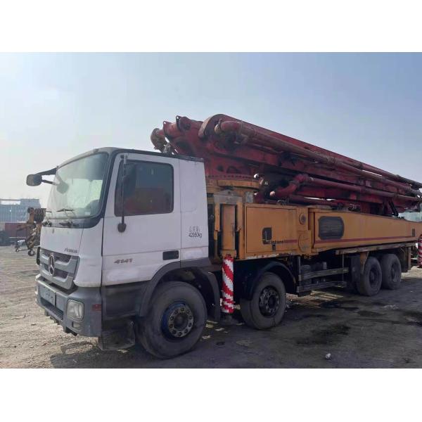 Buy Red Beton Boom Pump Putzmeister 56 Meter Second Hand for Big Construction Projects at wholesale prices