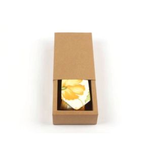 Eco Biodegradable Mens Tie Storage Box Kraft Paper Drawer Box