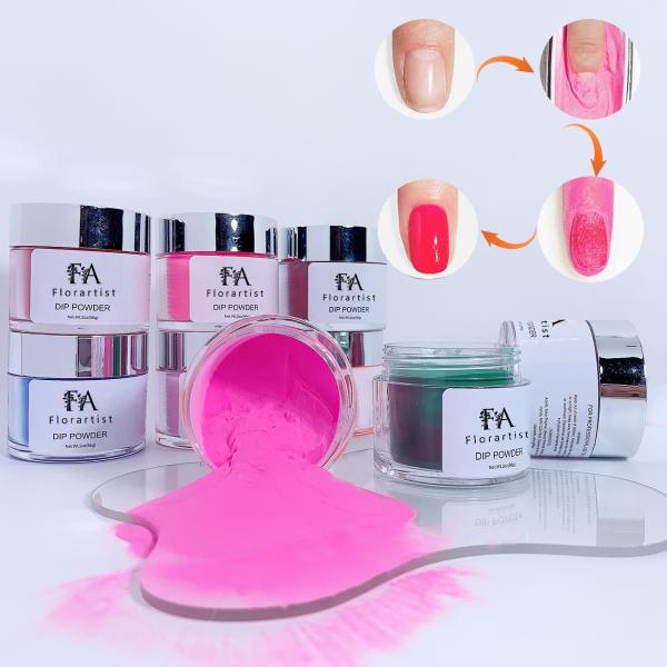 Wholesale 2000 Colors Private Logo Brand Custom Dipping Powder Color Nude Clear Nail Art Dipping Powder