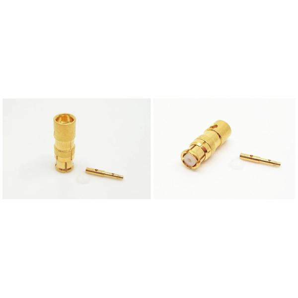 Straight Female SMP Rf Coaxial Connector / High Precision Rf Cable Connector