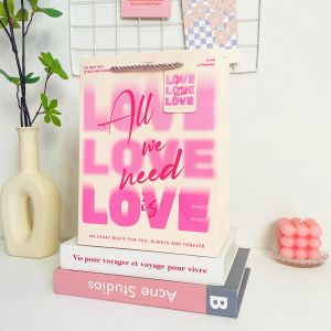 Gift Bag Set Premium Textured Cardboard Packaging Rope Handle Design Romantic