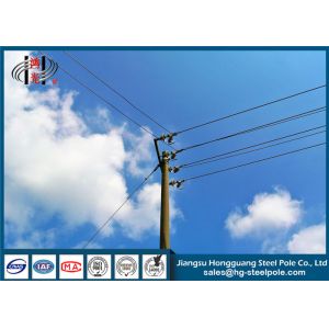China Anti - Rust Electric Telescoping Metal Utility Pole For Distribution Line on sale