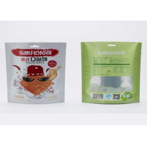 Quality ISO Standard Three Side Seal Pouch Zipper Packaging Bag With Tear Notch for sale