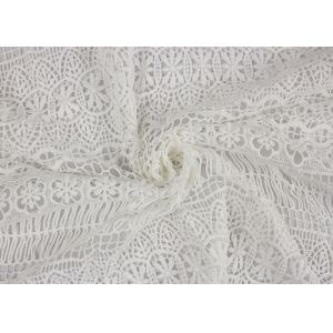 Textile Milk Silk Soft Water Soluble Guipure Women Dress Processing Lace Fabric