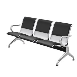 Hospital Furniture PU Hospital Waiting Chairs from Stainless Steel Public Row