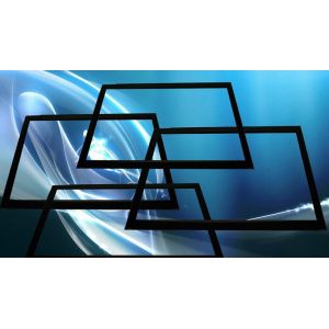 3mm Pure glass Transparent Infrared Touch Panel With Calibration , Abrasion