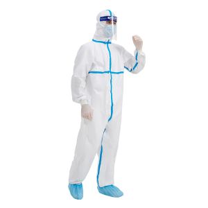 China Film Spunbond Disposable Protective Coverall Breathable S-XXXL on sale