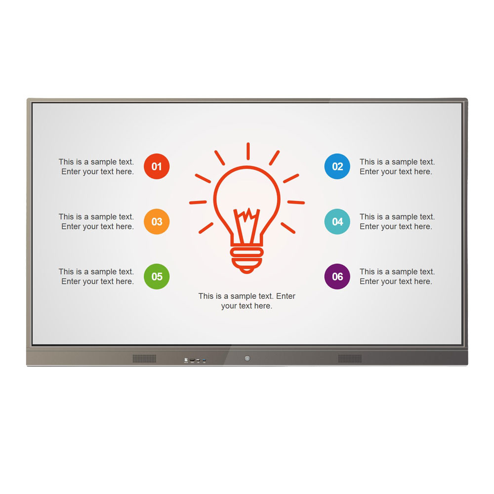 65 Inch 4K Resolution Teaching Touch Screen Interactive Whiteboard