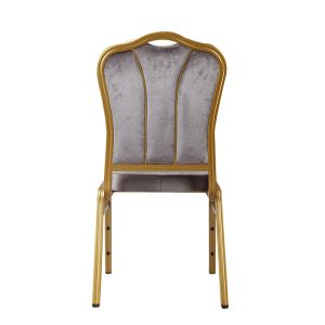 Steel Stacking Hotel Gold Banquet Chair With Backrest