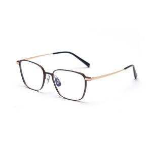 Designer Plain Lens Glasses Spectacle Optical Metal Glass Frame Eyeglasses