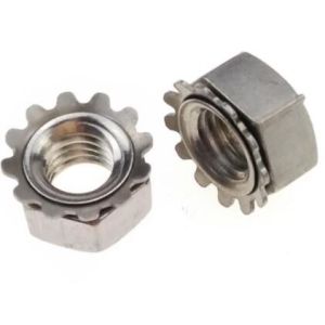 Galvanized Carbon Steel Heavy Hex Nuts K Lock Nut Ni Plated ASME B18.6.3