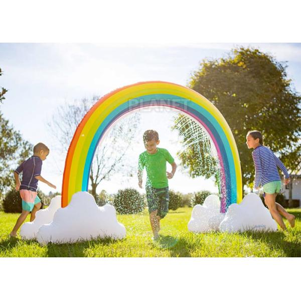Buy Home Backyard Waves Inflatable Rainbow Arch Sprinkler For Kids at wholesale prices