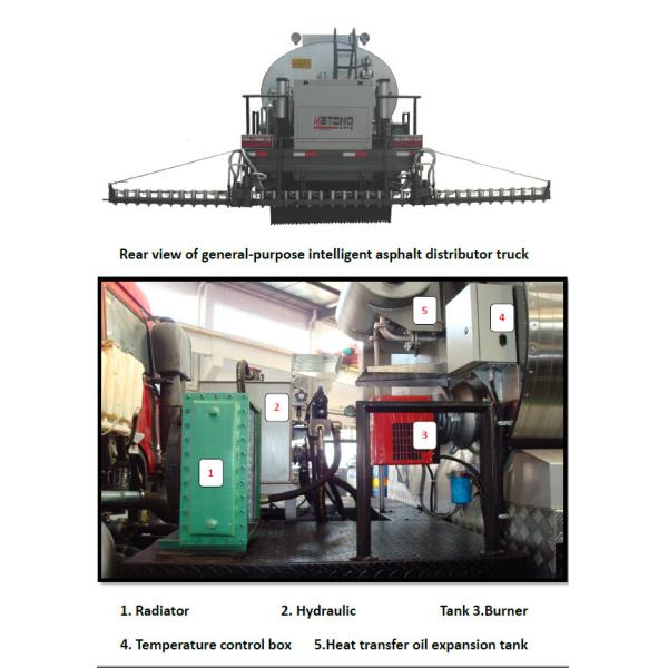 ZZ1167M4611W Asphalt Road Construction Equipment / Bitumen Sprayer Truck