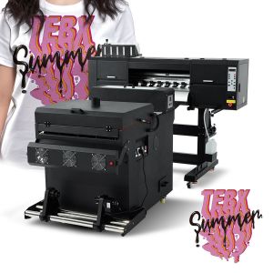 Multicolor CMYKW A1 DTF Printer TWO I3200 Printing Machine for 60cm T-shirt Pet