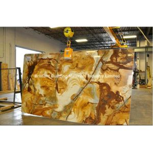 China Luxury Palomino Quartzite Slab, Brazil Yellow Quartzite Slab on sale