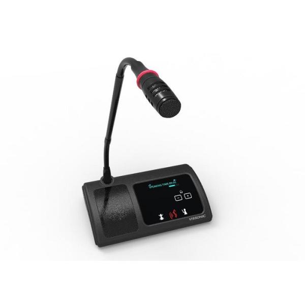 10mW Headphone Volume Wireless Desktop Microphone System All Digital Transmissio