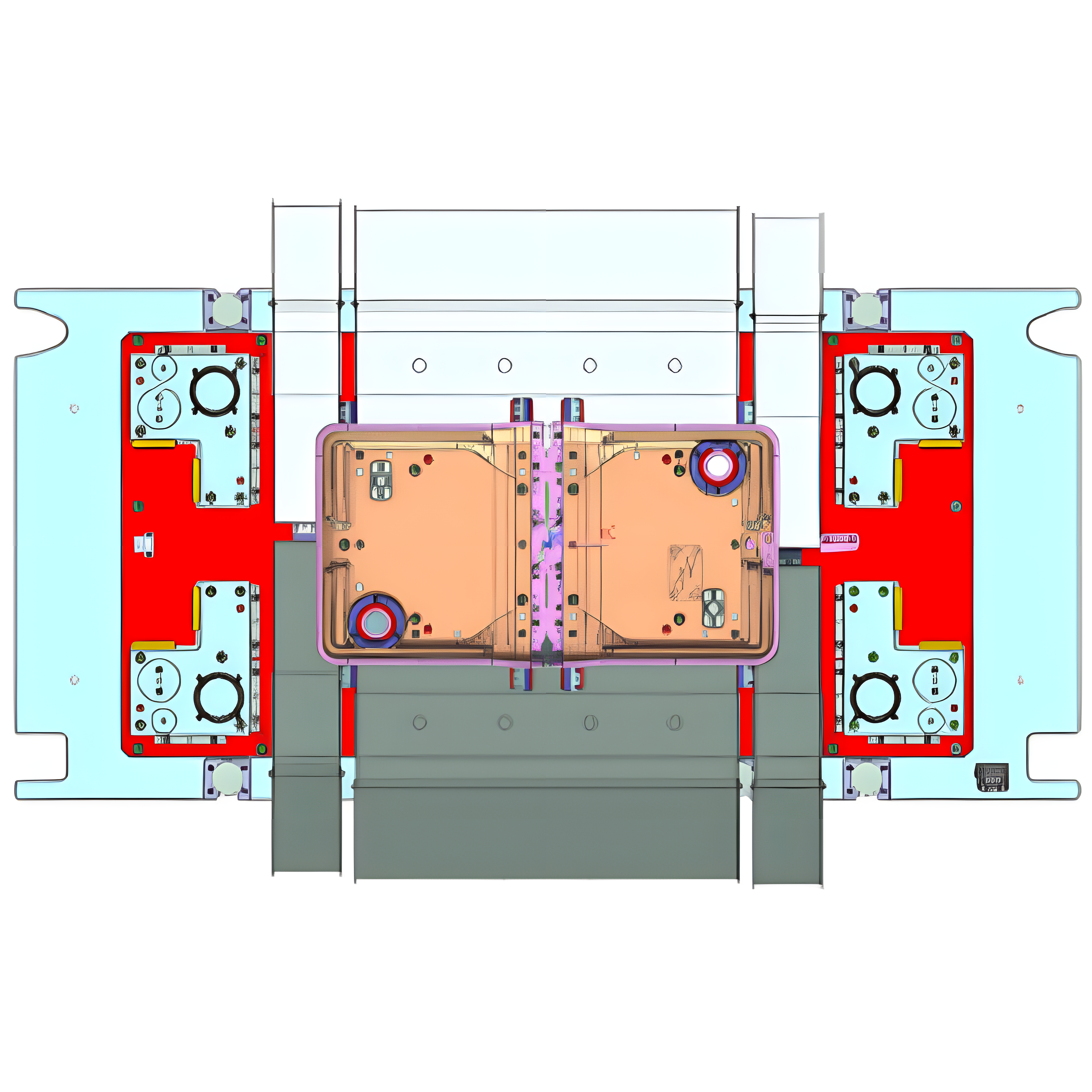 10T Dishwasher Tub Top Stamping Die Components Household Appliances Progressive