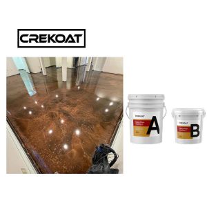 Quality Super Gloss Clear Industrial Metallic Epoxy Floor Coating Two Components for sale