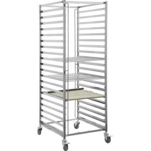 Kitchen Stainless Steel Gastronorm Tray Trolley 18 Layers For Heavy Duty Load