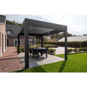 China Louver Roof Gazebo Garden Bioclimatic Aluminum Pergola Anodic Oxidation on sale