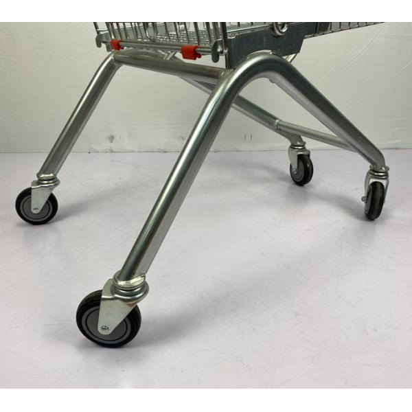 European Style 125L Q195 Steel Supermarket Trolley Cart With Child Seat