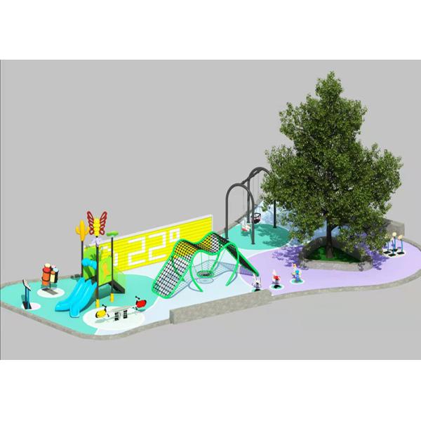 Buy Children Customized Backyard Outdoor Playset Adults Combined Slide at wholesale prices