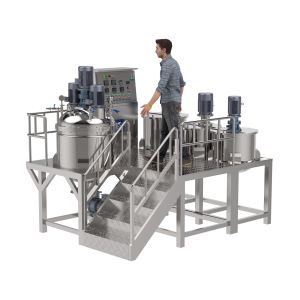 Stainless Steel Washing Liquid Homogenizer Cosmetic Cream Mixing Machine
