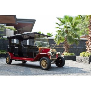 CE Approval Antique Electric Car 11 Seats Car Grade Painting