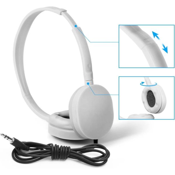 Durable Foldable Headphone 30mm Speaker HESHI Gaming Headset with PVC Cable and Wired Connection