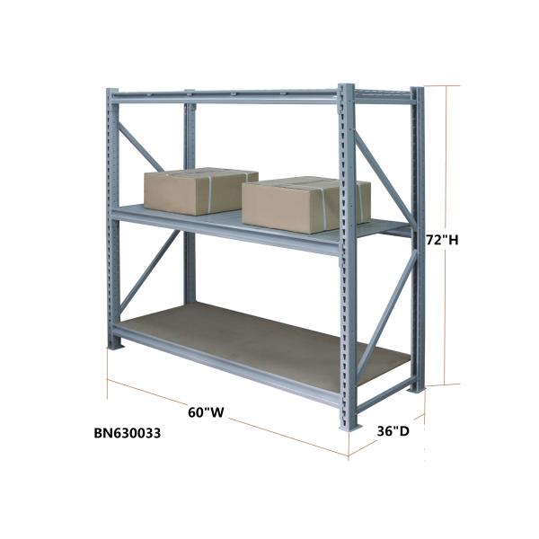 Stand Alone Heavy Duty Steel Storage Racks Warehouse Steel Shelving 60" *36" *72"