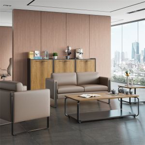 Comfortable Modern Office Sofa With Wooden Frame For Executive Office