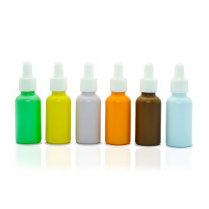 Screen Printing 5ml 120ml 50ml Glass Bottle With Dropper Leakage Proof