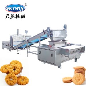 Gas And Electric Oven Glucose Biscuit Machine Automatic Biscuit Makine