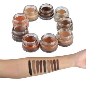 Long Lasting Waterproof Eyebrow Powder Gel With Brush ISO 22716 Standard
