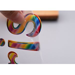 Debossed Phantom Colour Logo Heat Transfer Labels For Clothing