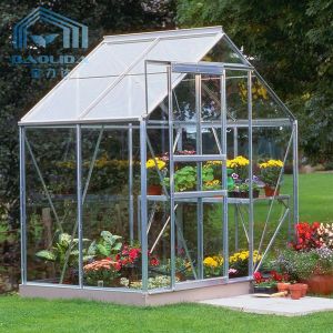 Tempered Insulating Glass Flower Greenhouse Horticultural Ventilated