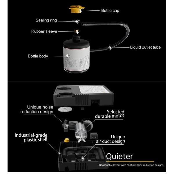 All Models Electric Tool Tire Repair Kit Air Pump + Tire Sealant Set for Tire Sealant for Vehicle Wheel Maintenance