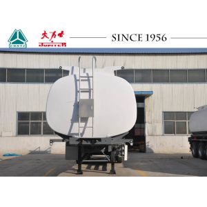 Fuel Oil Tank Trailer , 40000 Liters Water Tank Trailer With 8 Compartments