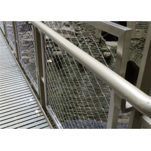 Ss316 60mm Hole Mesh Balustrade Panels 720mm Height