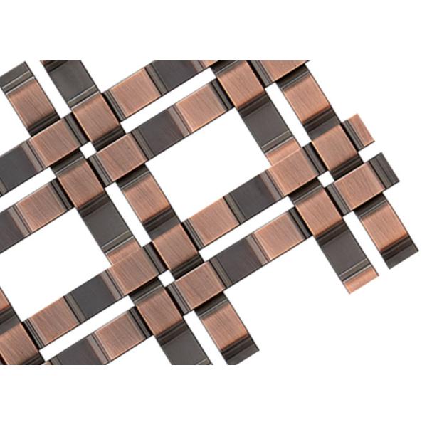 Anti - Bronze Architectural Crimped Woven Mesh For Wine Cabinets Decoration