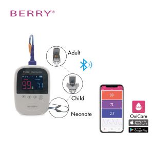 Digital OLED Display Handheld Pulse Oximeter ±2% Accurate For Blood Oxygen