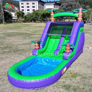 Commercial PVC Inflatable Water Slide Outdoor Backyard Kids Waterslide With
