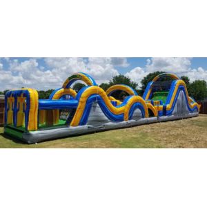 PVC Inflatable 5k Bounce House Toddler Obstacle Course Air Blower