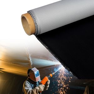 Double Sided Fire Retardant Silicone Coated Fiberglass Fabric with Temperature
