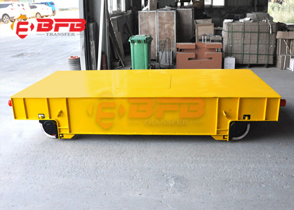 Q235 Mould Flatbed Trailer Rail Transfer Cart With Wireless Remote Controller
